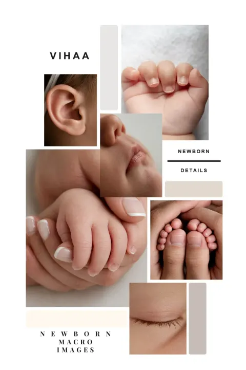Newborn Details collage frame