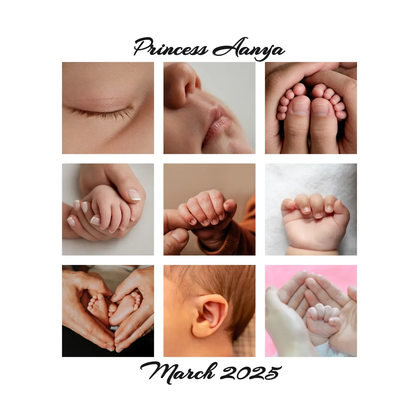 BABY 9 IMAGE COLLAGE