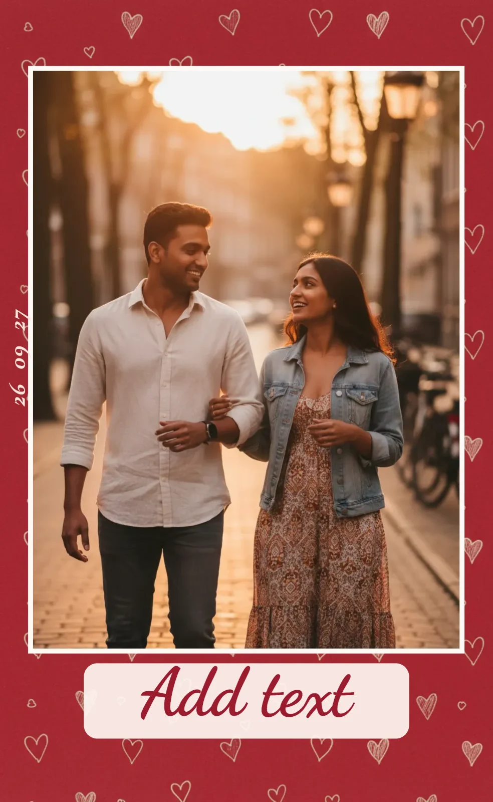 Blush Hearts — Red Retro Prints preview