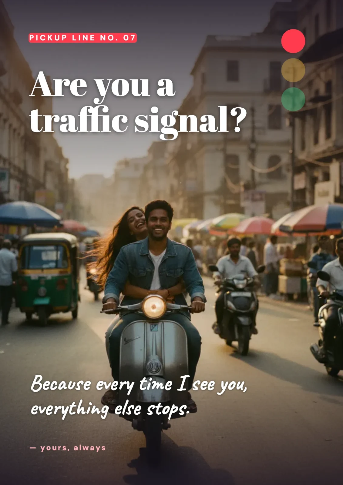 Traffic Signal postcard