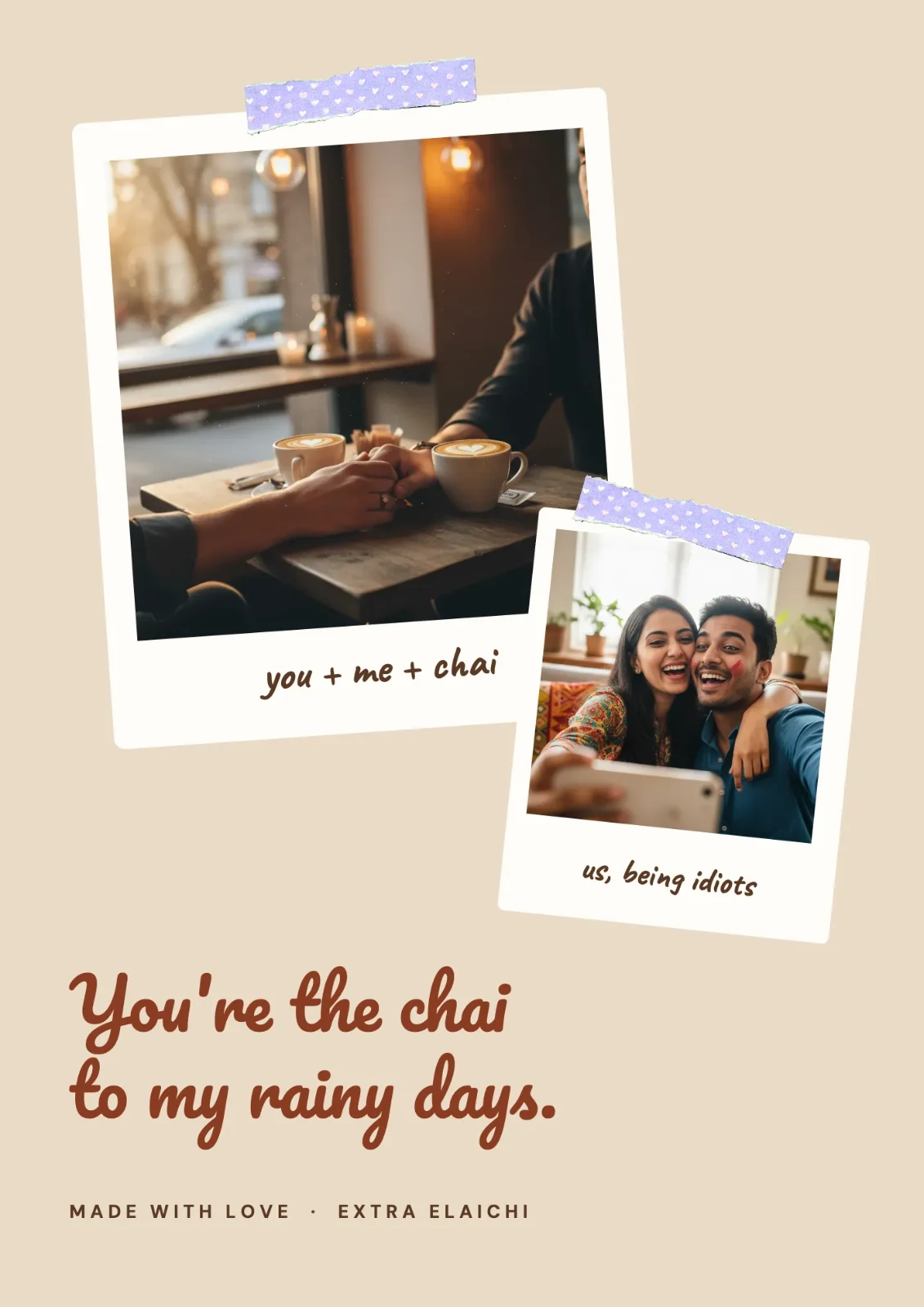 Chai To My Rain postcard