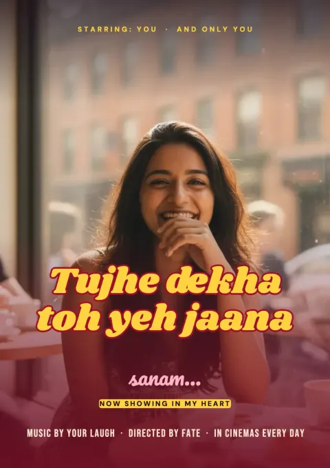 Tujhe Dekha postcard