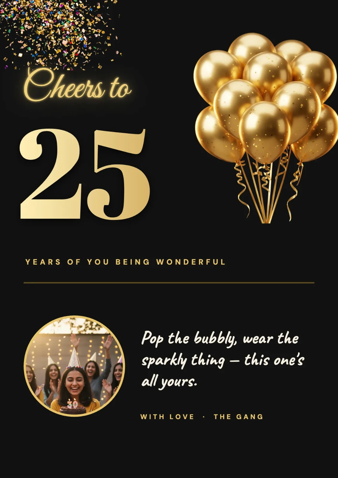 Golden Year postcard