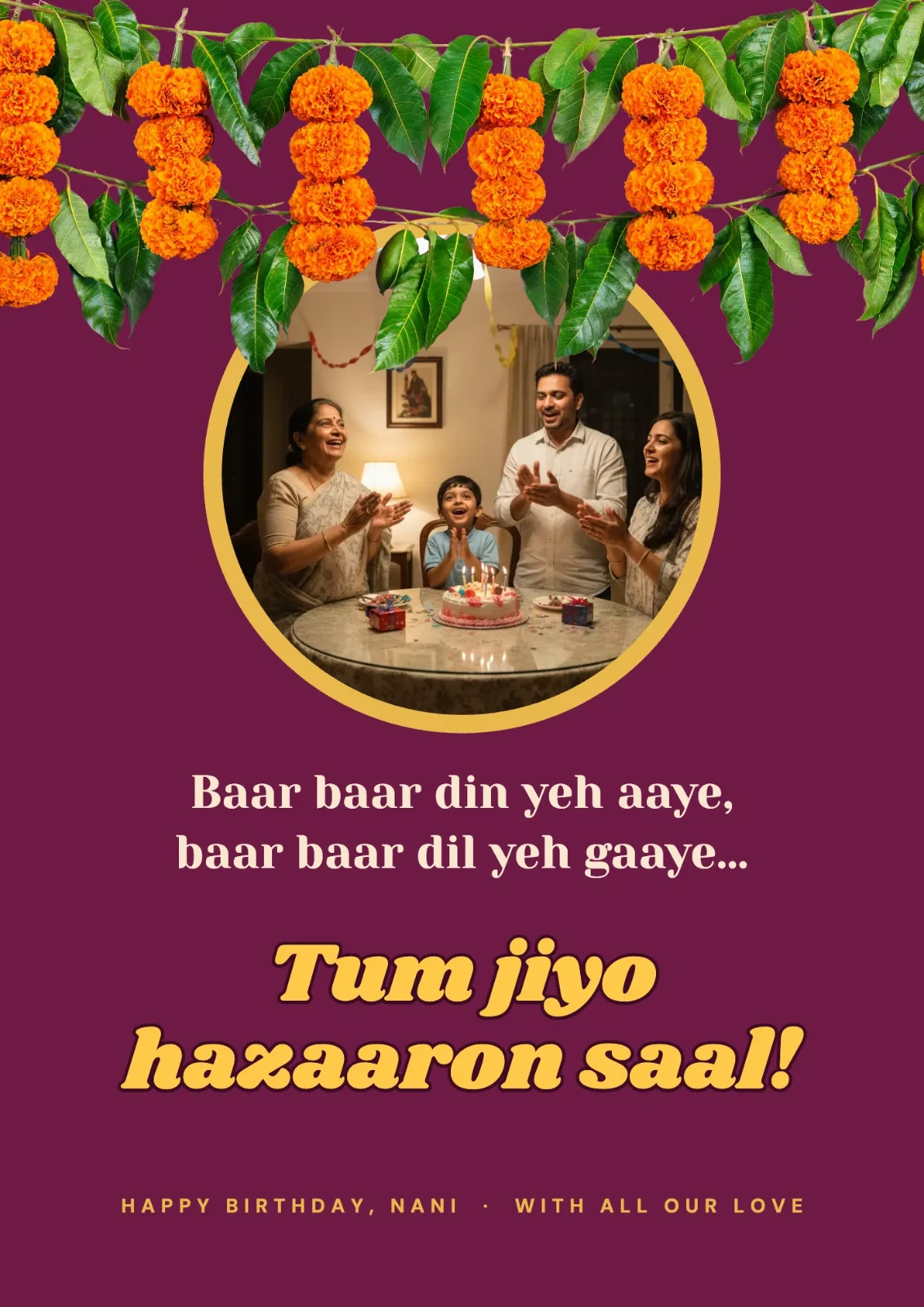 Hazaaron Saal postcard