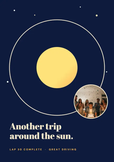 Trip Around The Sun postcard