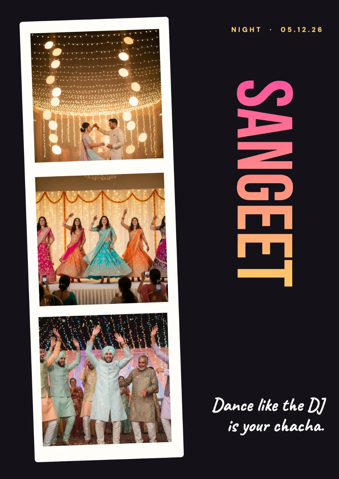 Sangeet Strip postcard