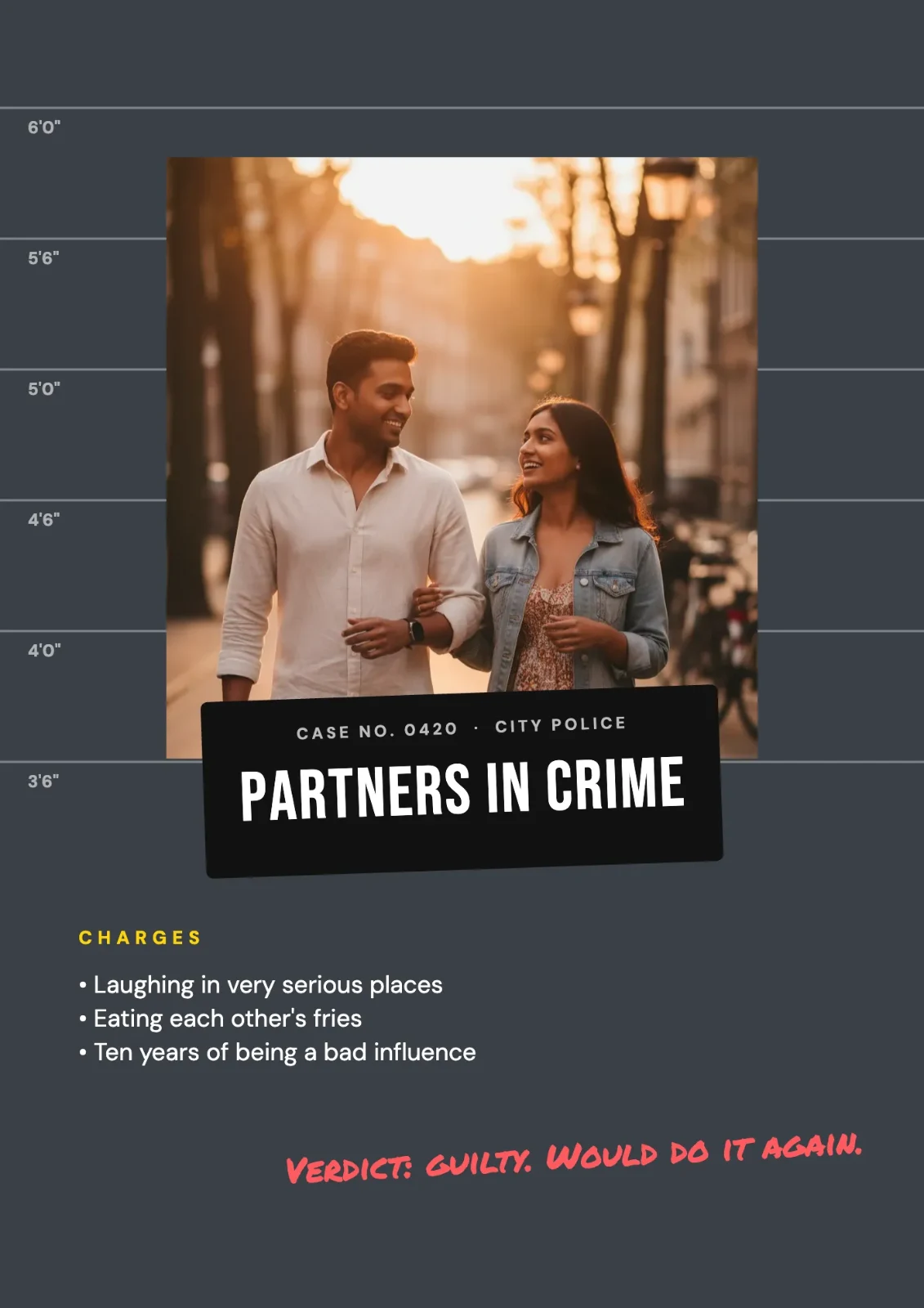 Partners In Crime postcard