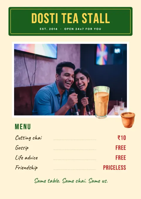 Dosti Tea Stall postcard