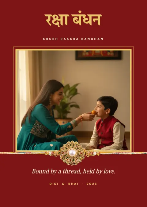 Shubh Raksha Bandhan postcard
