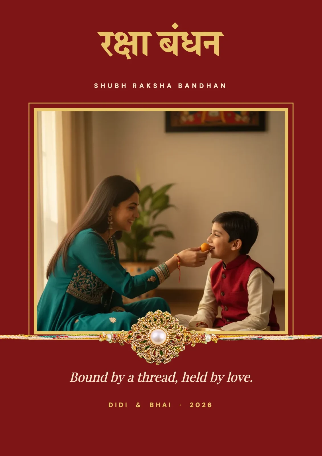 Shubh Raksha Bandhan postcard