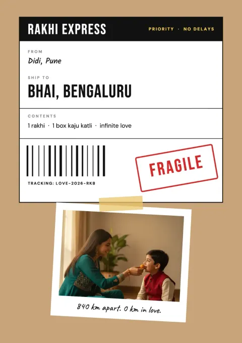 Rakhi Express postcard