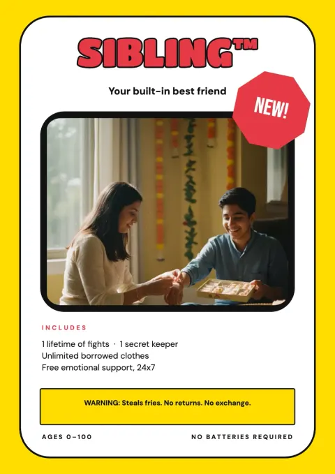 Built In Best Friend postcard