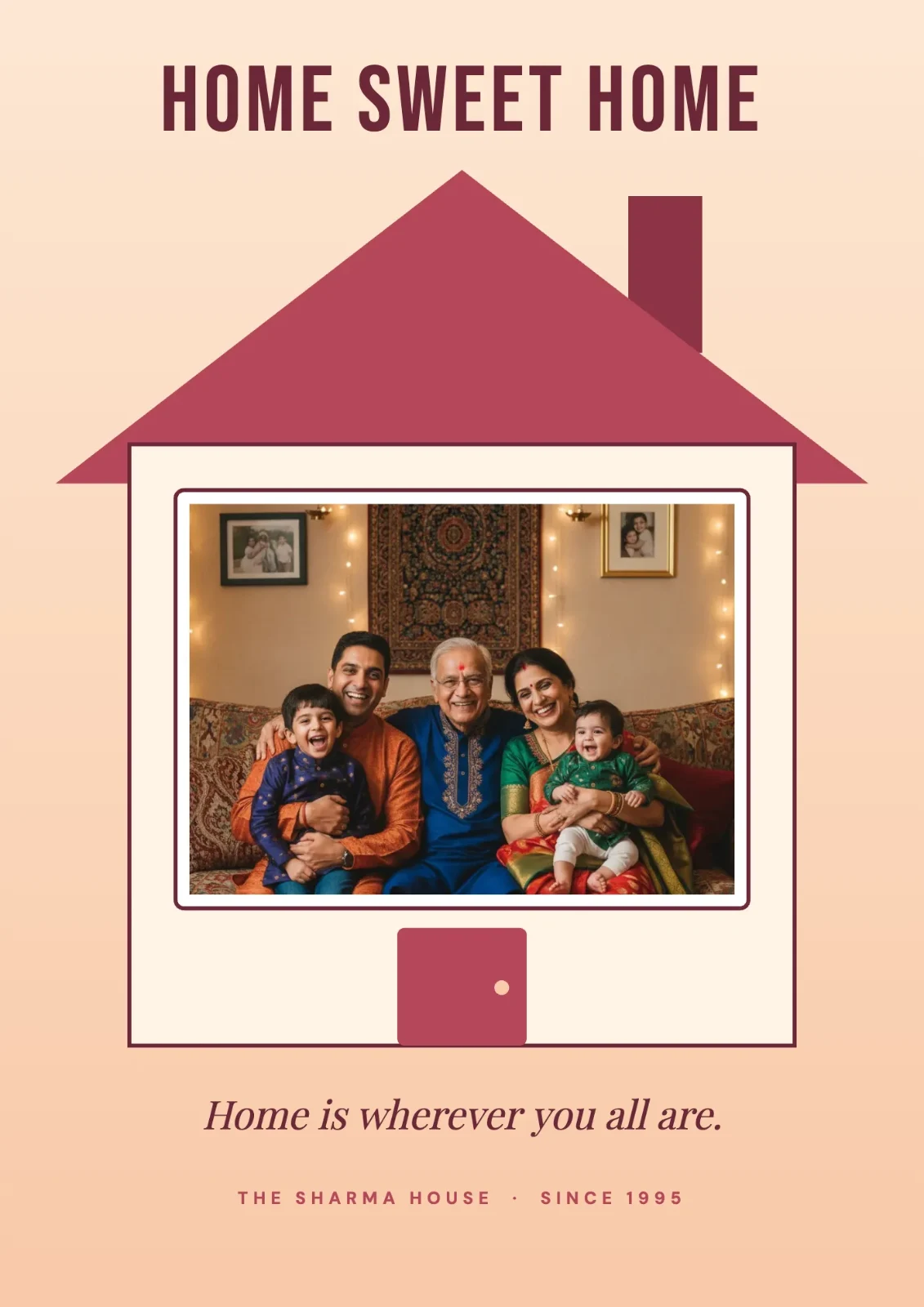 Home Sweet Home postcard