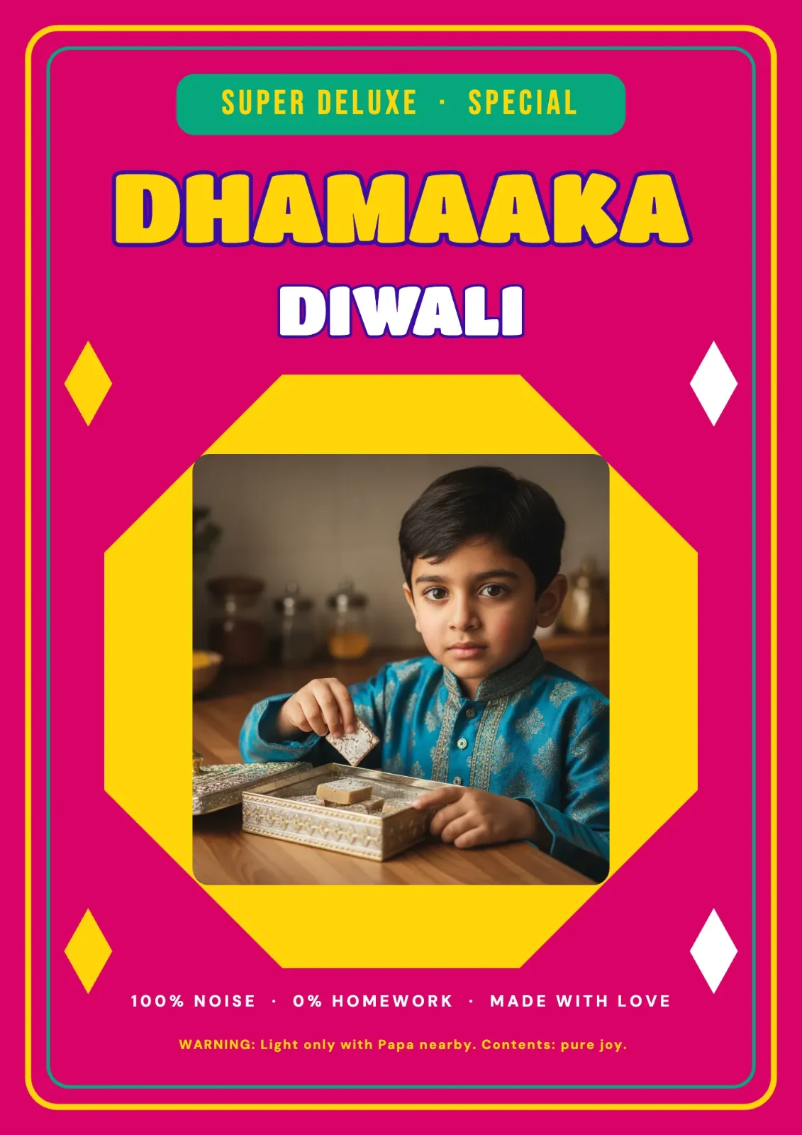 Dhamaaka Diwali postcard