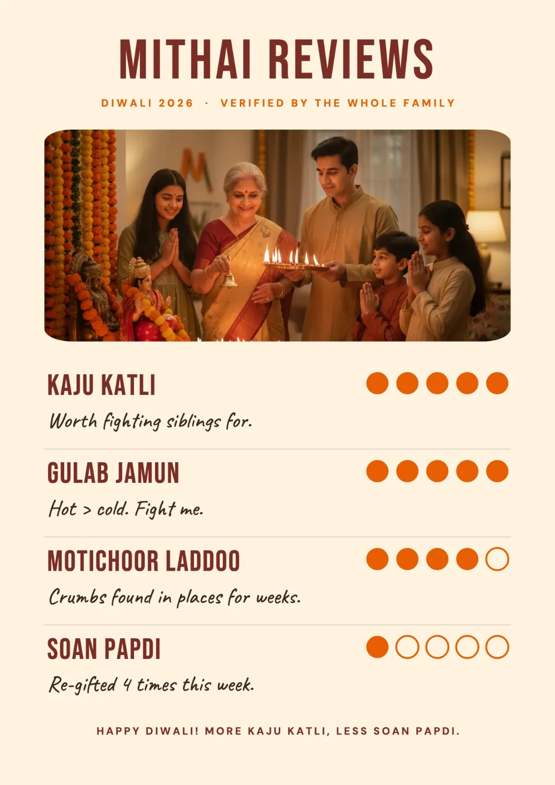 Mithai Reviews postcard