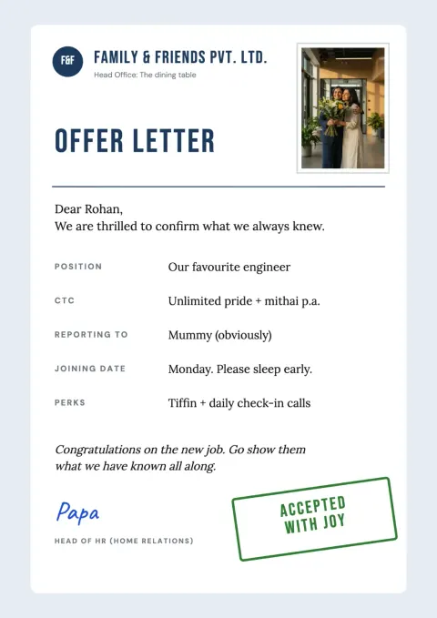 Offer Letter postcard