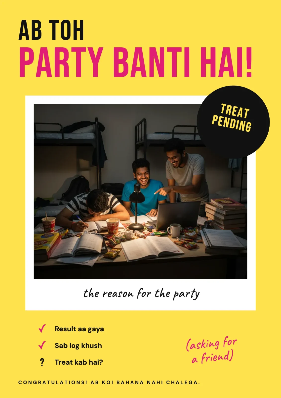Ab Toh Party Banti Hai postcard