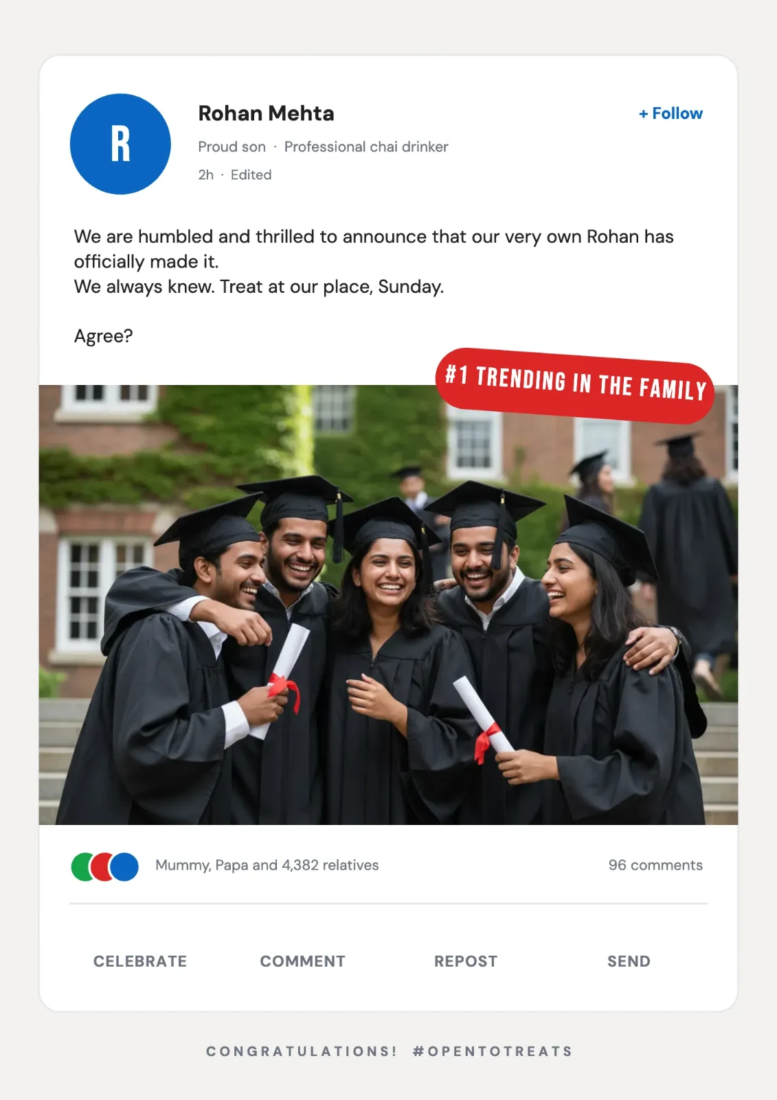 Thrilled To Announce postcard
