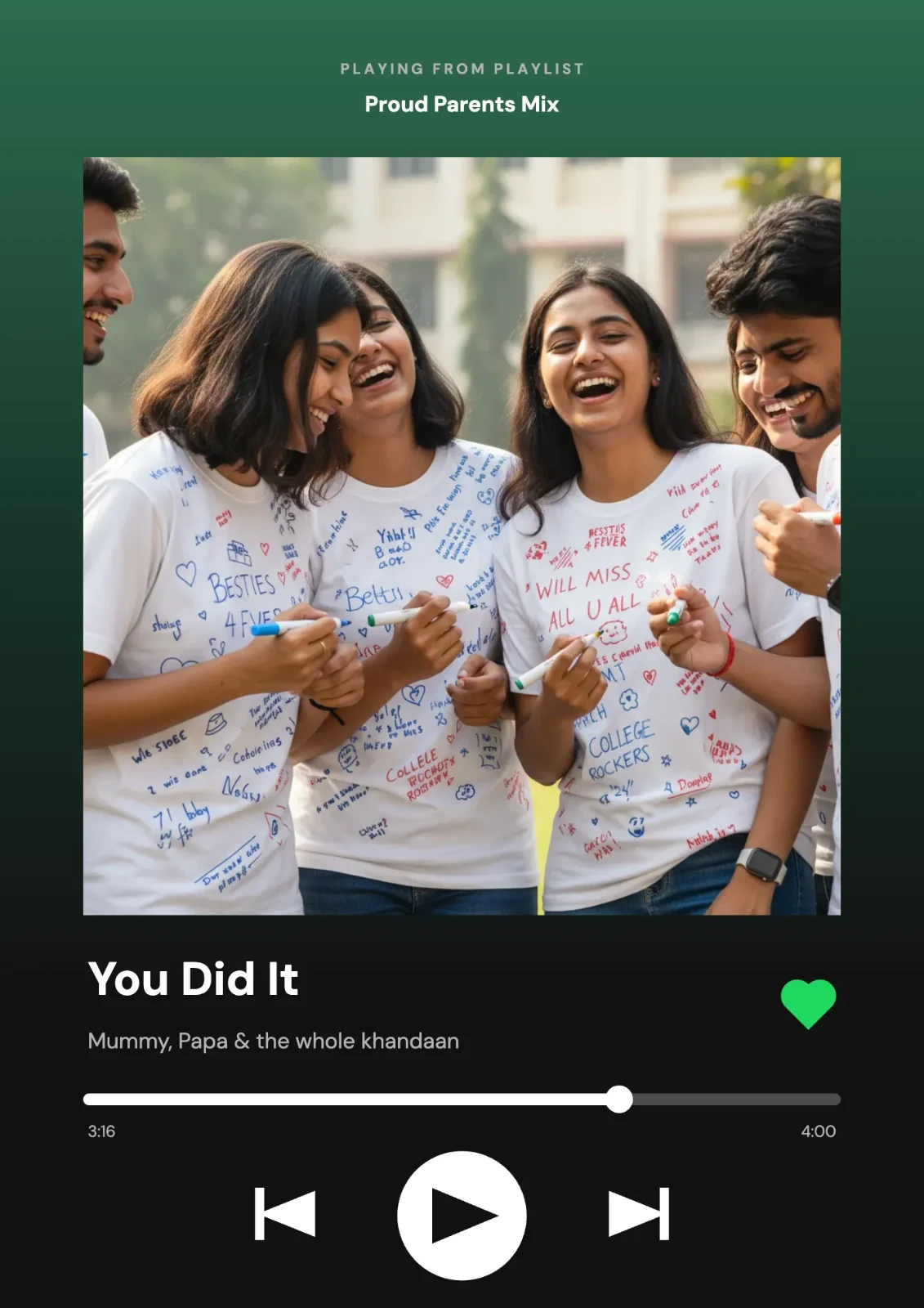 You Did It postcard