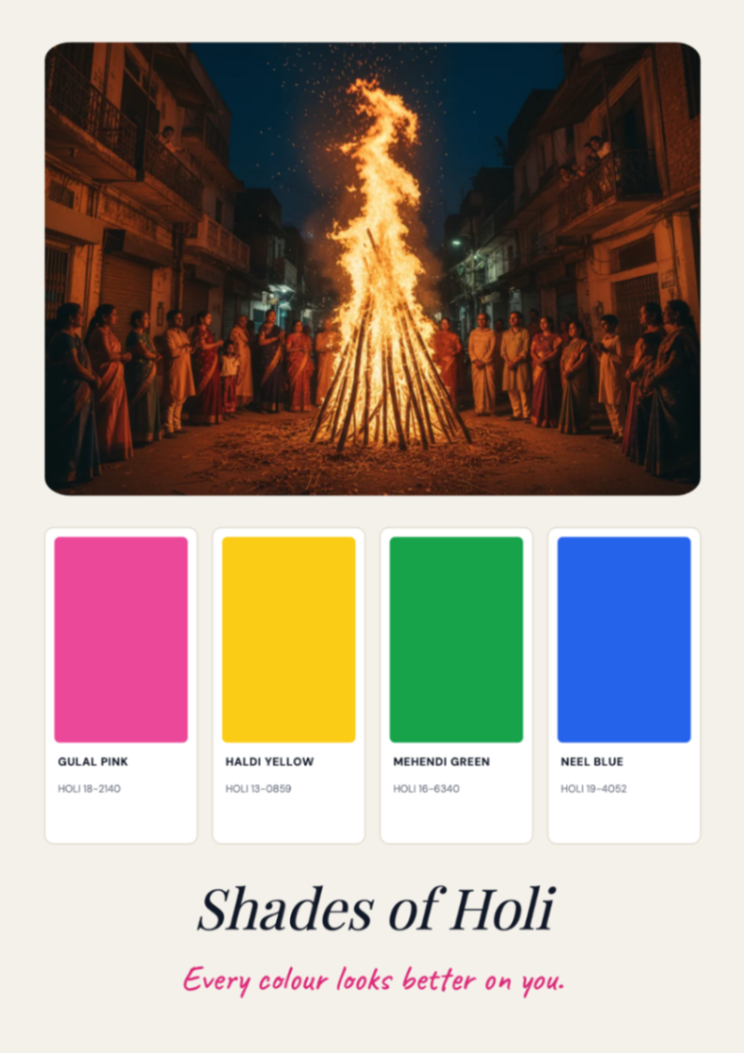 Colour Swatches postcard