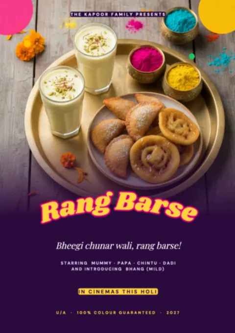 Rang Barse postcard