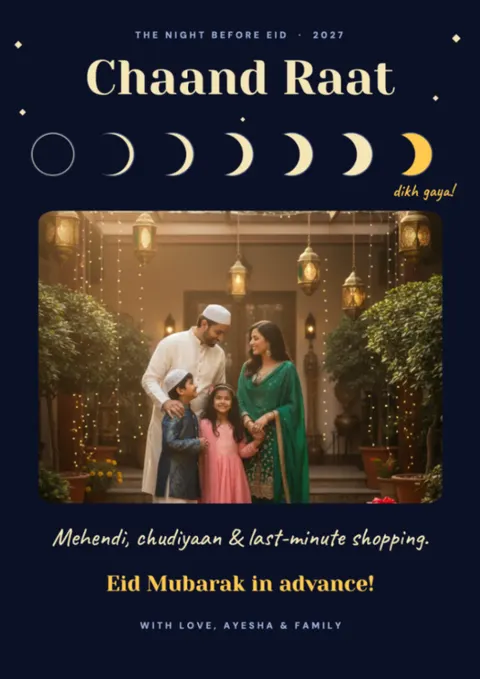 Chaand Raat postcard