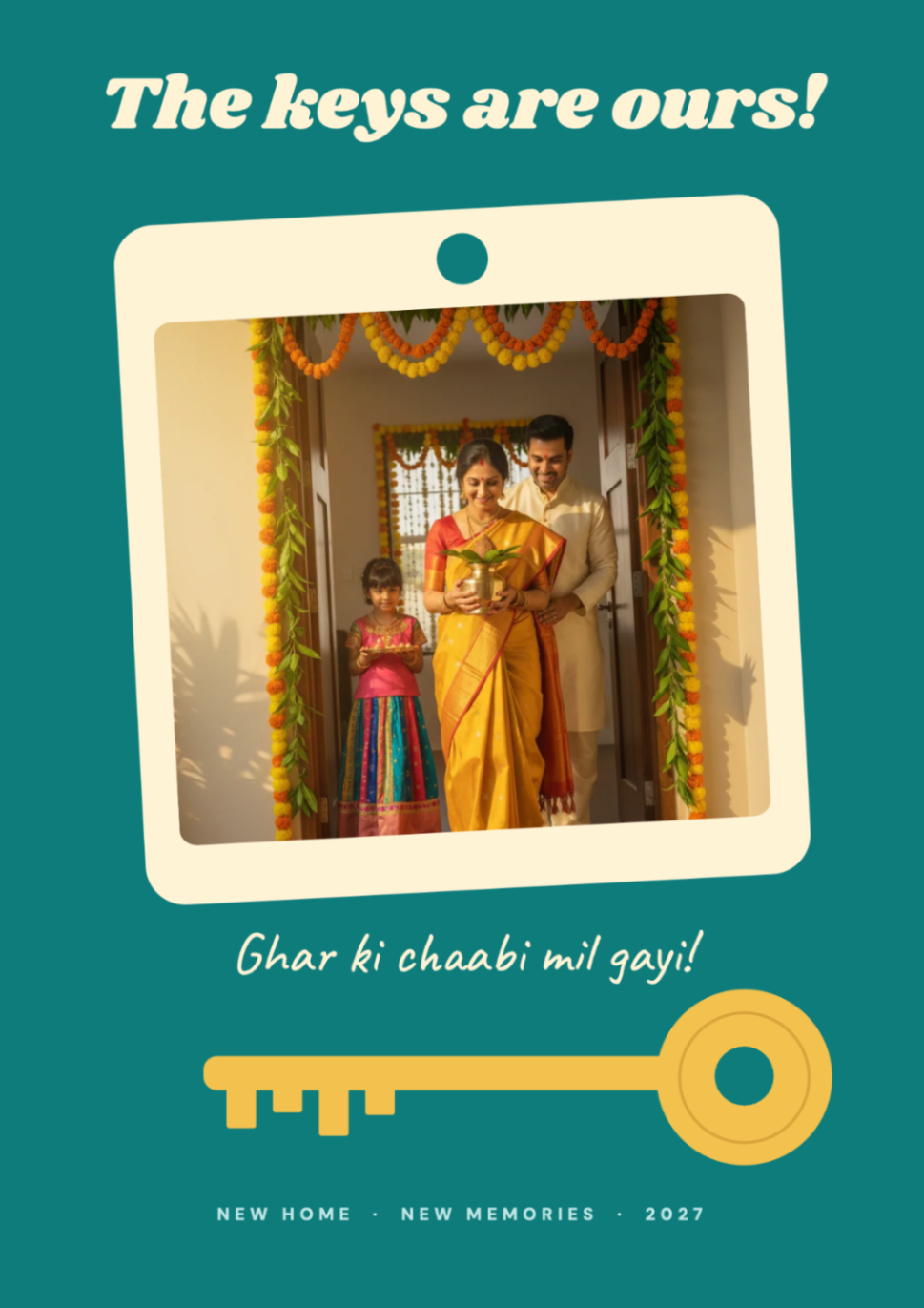 Keys Handover postcard