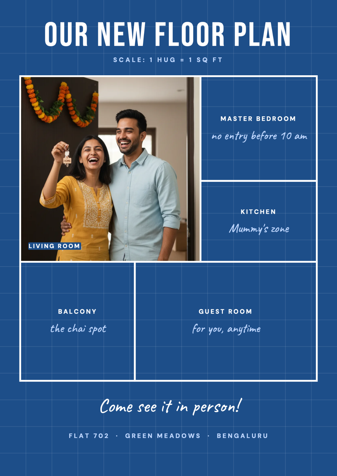 Floor Plan postcard
