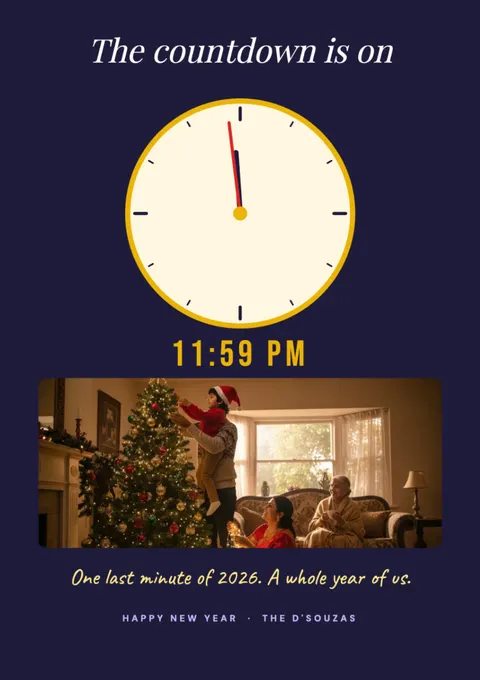 Countdown Clock postcard