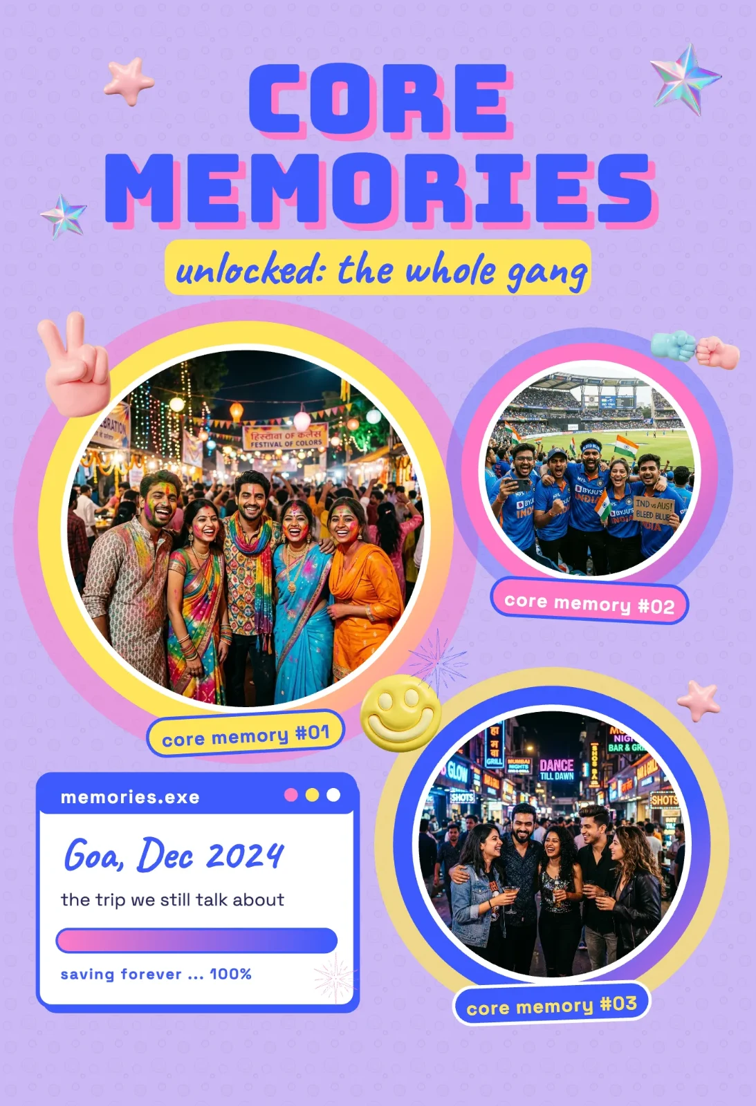 Core Memories collage frame