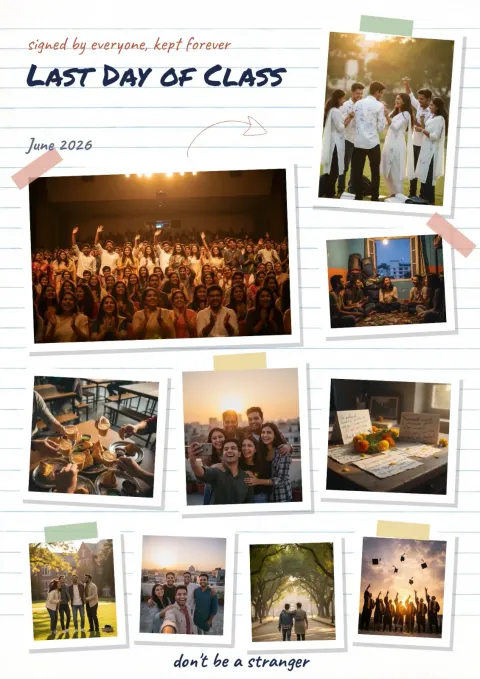 Signed by Everyone collage frame