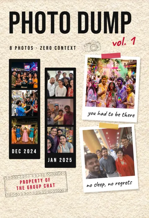 Photo Dump, Vol. 1 collage frame
