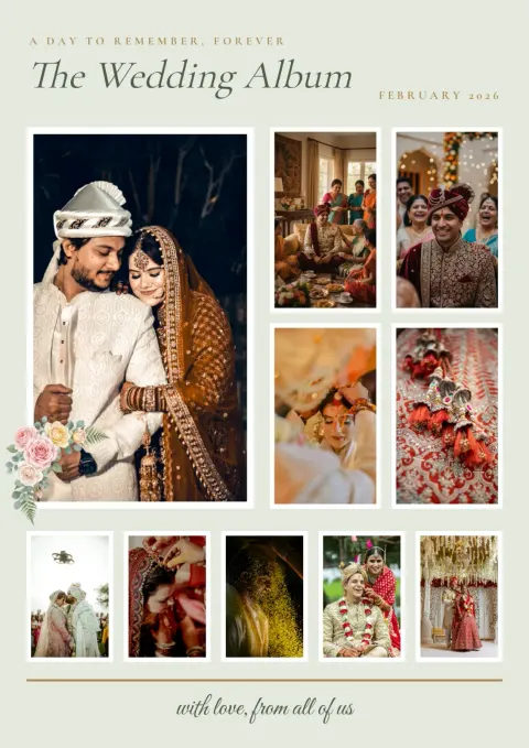 The Big Day collage frame