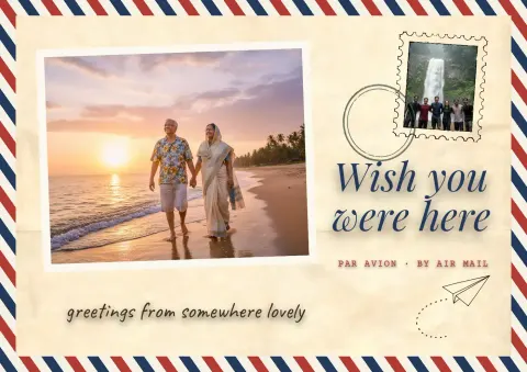 Wish You Were Here — Landscape postcard