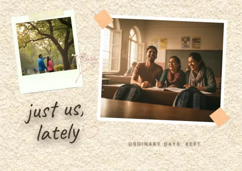 Just Us, Lately — Landscape postcard