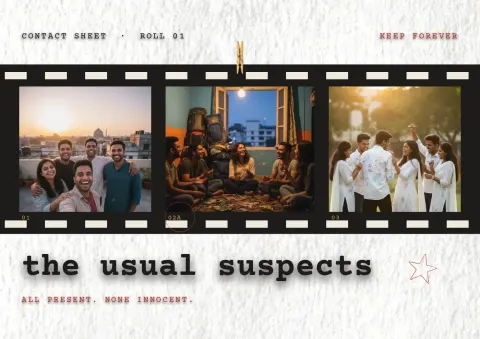The Usual Suspects — Landscape postcard