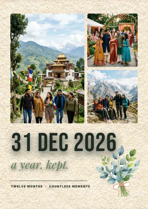 A Year, Kept postcard