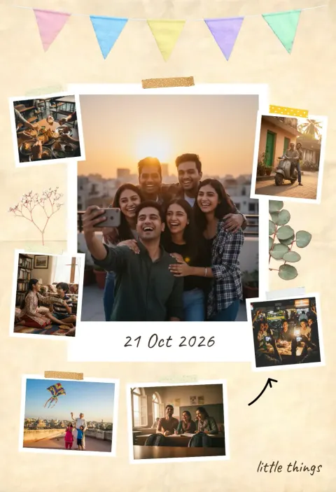 Little Things collage frame