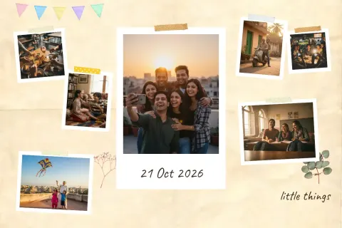 Little Things — Landscape collage frame