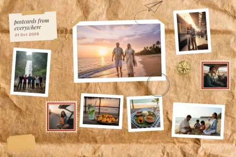 Postcards From Everywhere collage frame