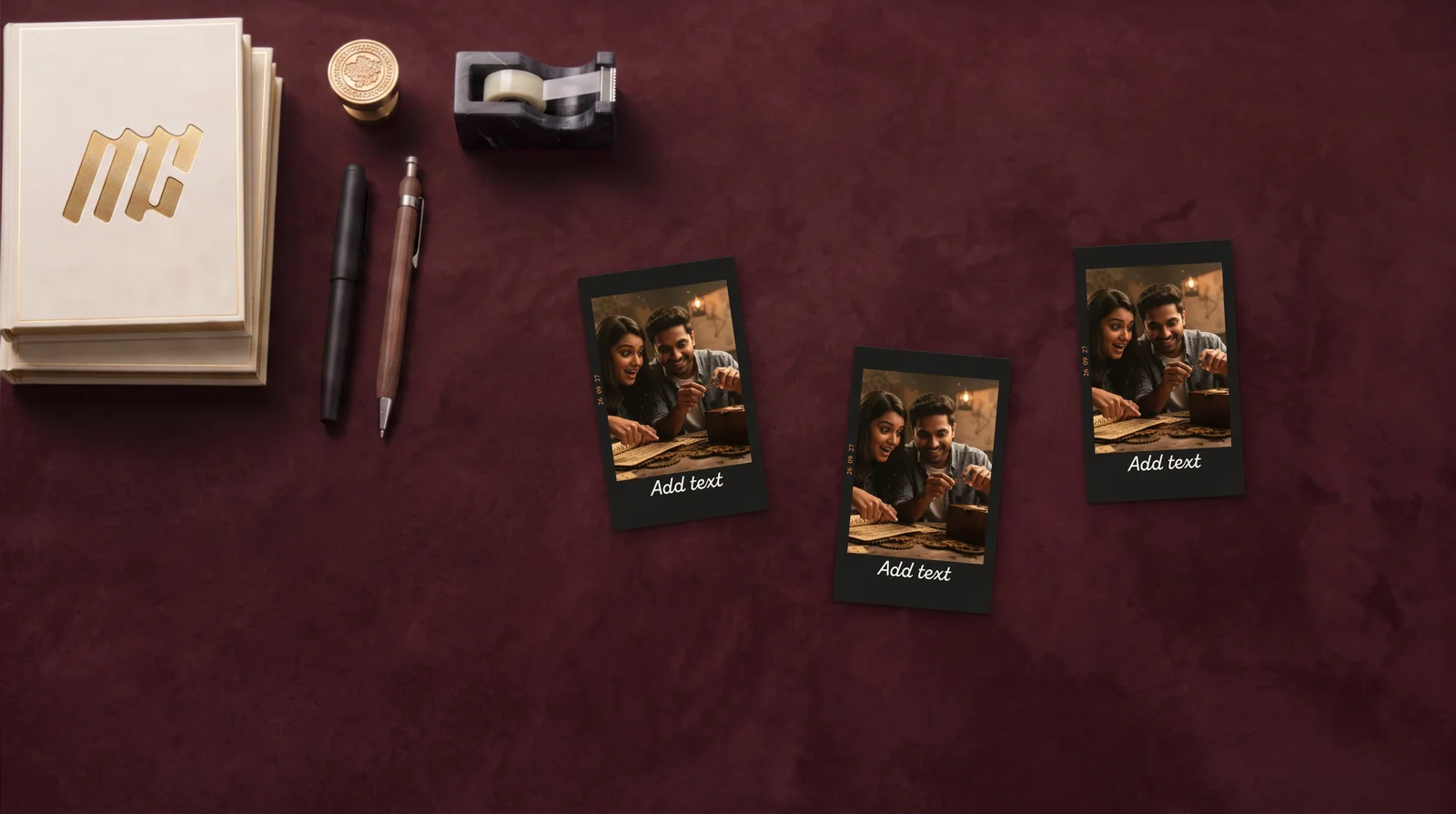 Classic Border — Black Retro Prints preview