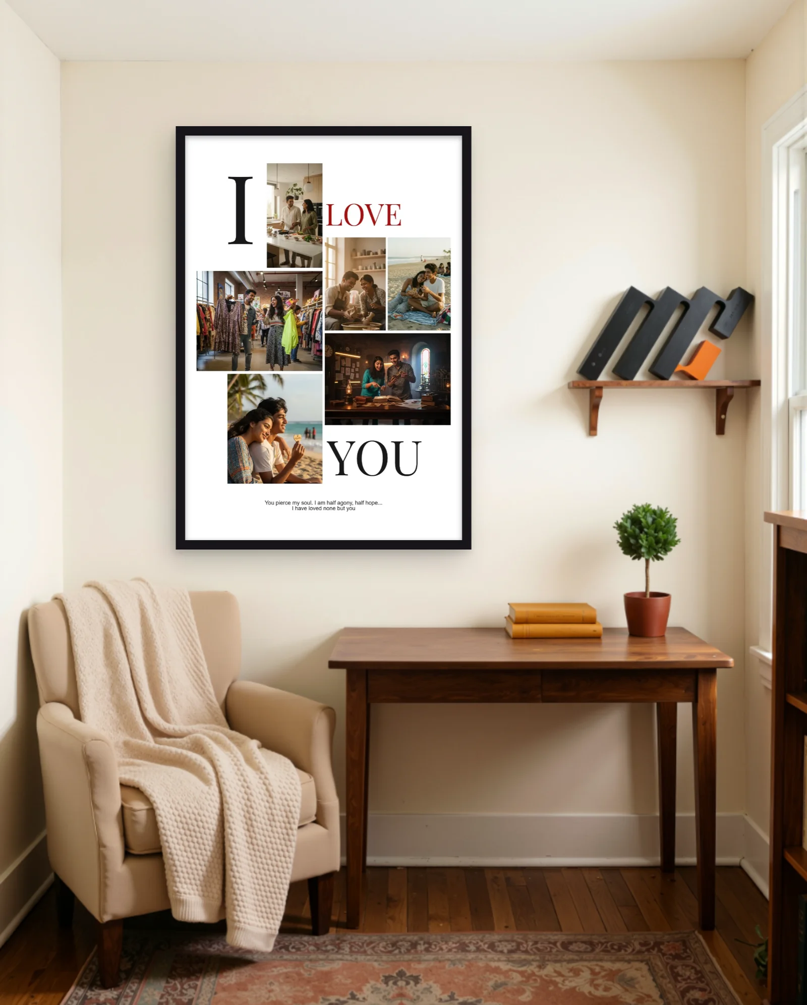 I LOVE YOU FRAME memory frame — wall portrait nook