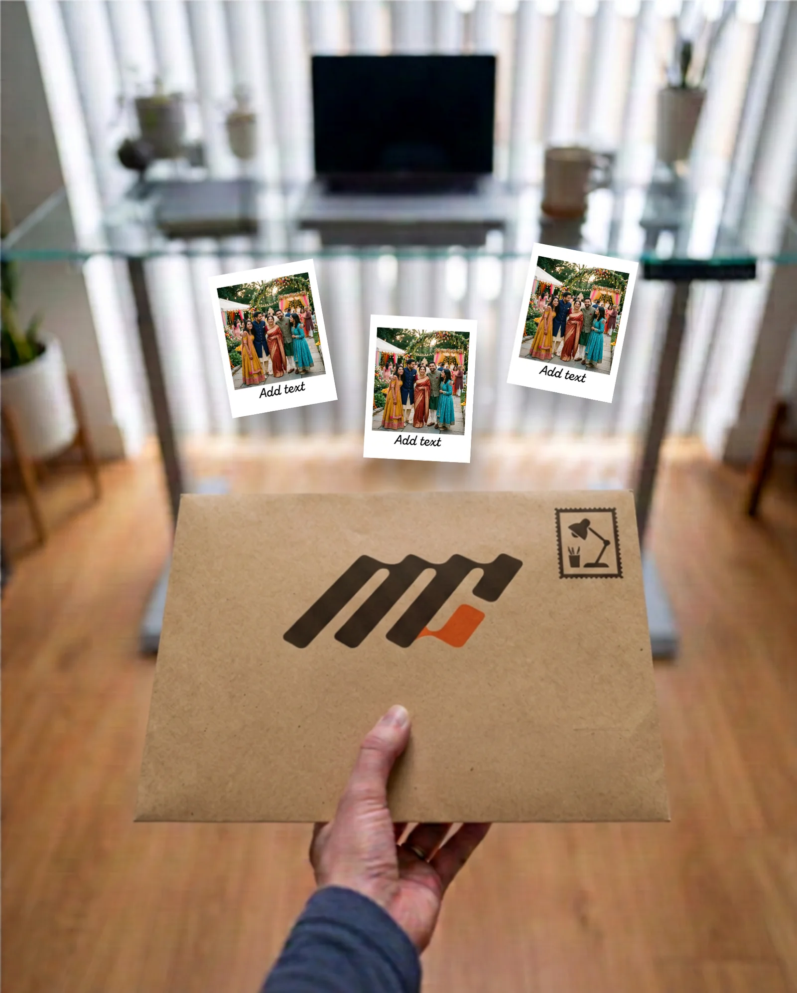 Classic Micro Polaroid — envelope float