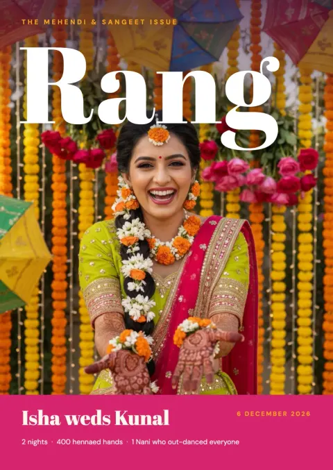Mehendi & Sangeet — Rang, The Pre-Wedding Issue magazine