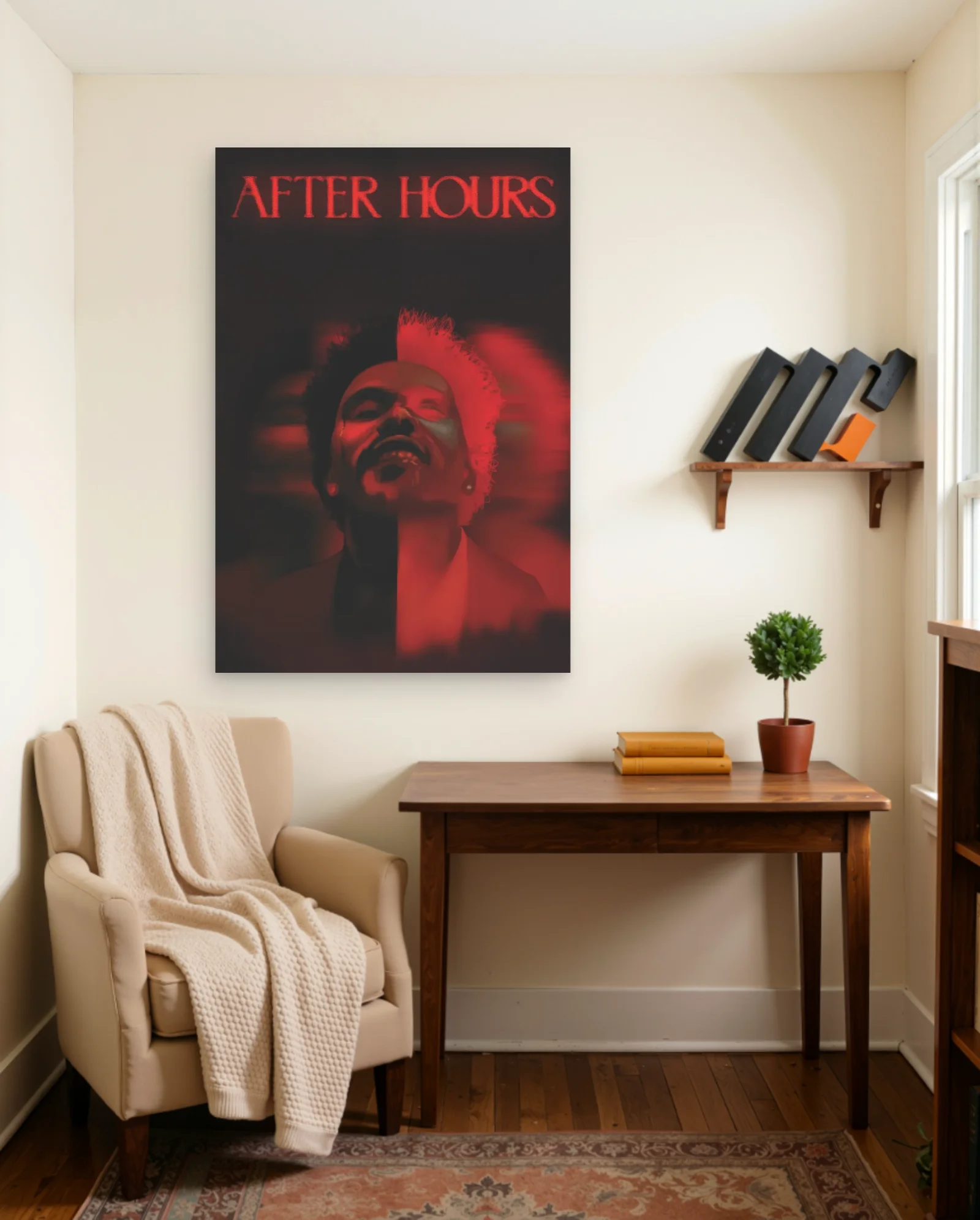 The Weeknd After Hours Poster — framed wall art poster by Memocult