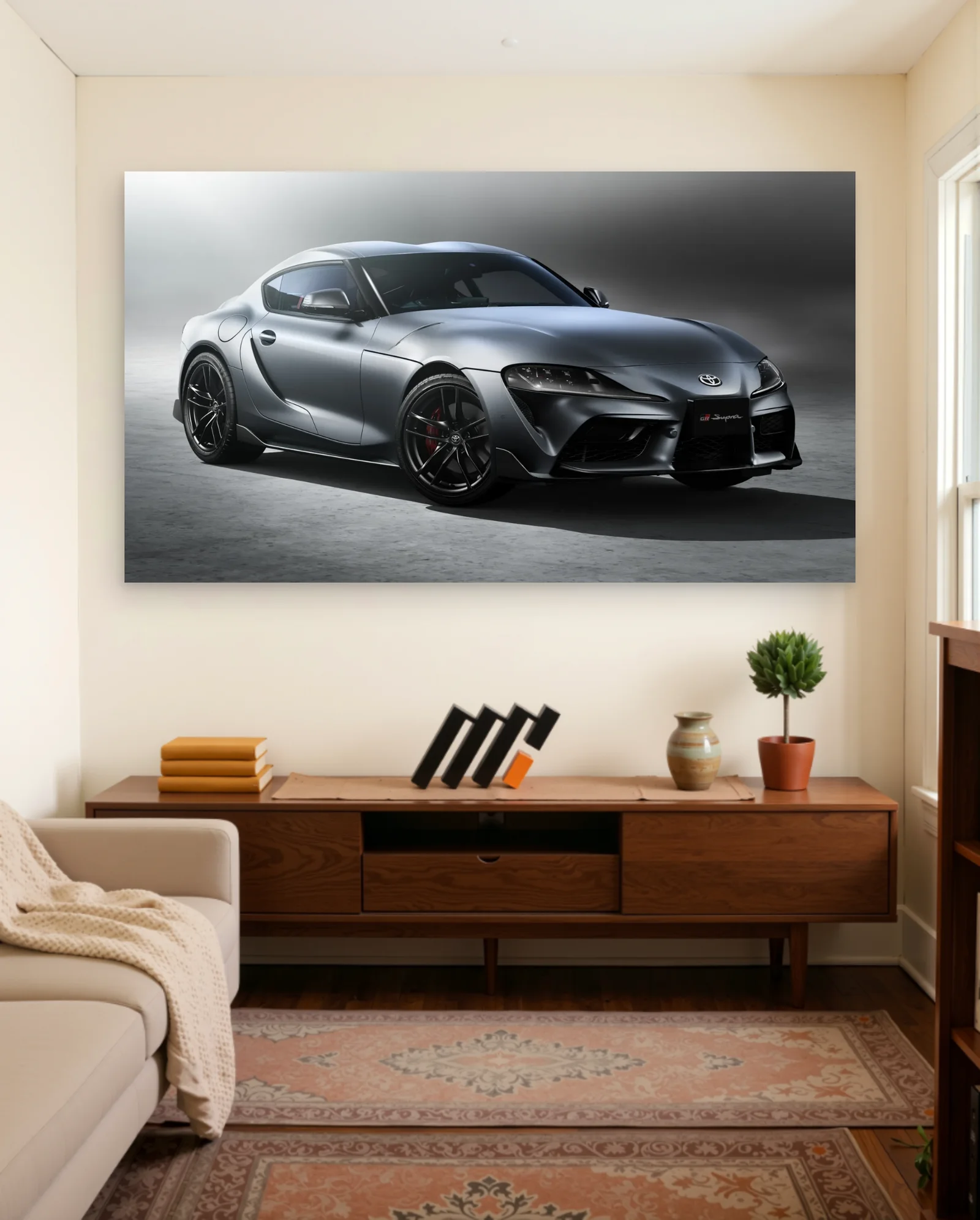 Toyota GR Supra Poster — framed wall art poster by Memocult