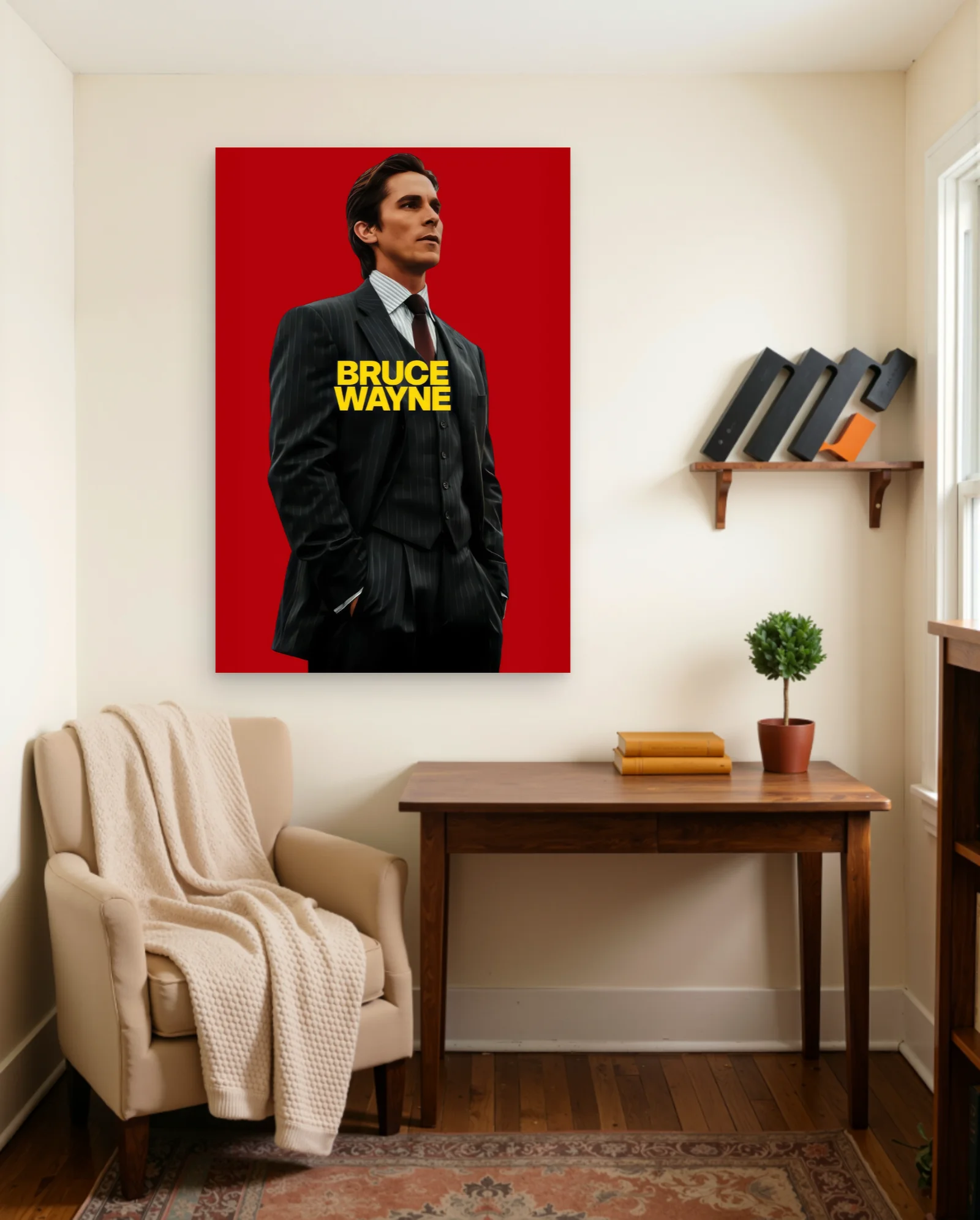 Bruce Wayne Poster — framed wall art poster by Memocult