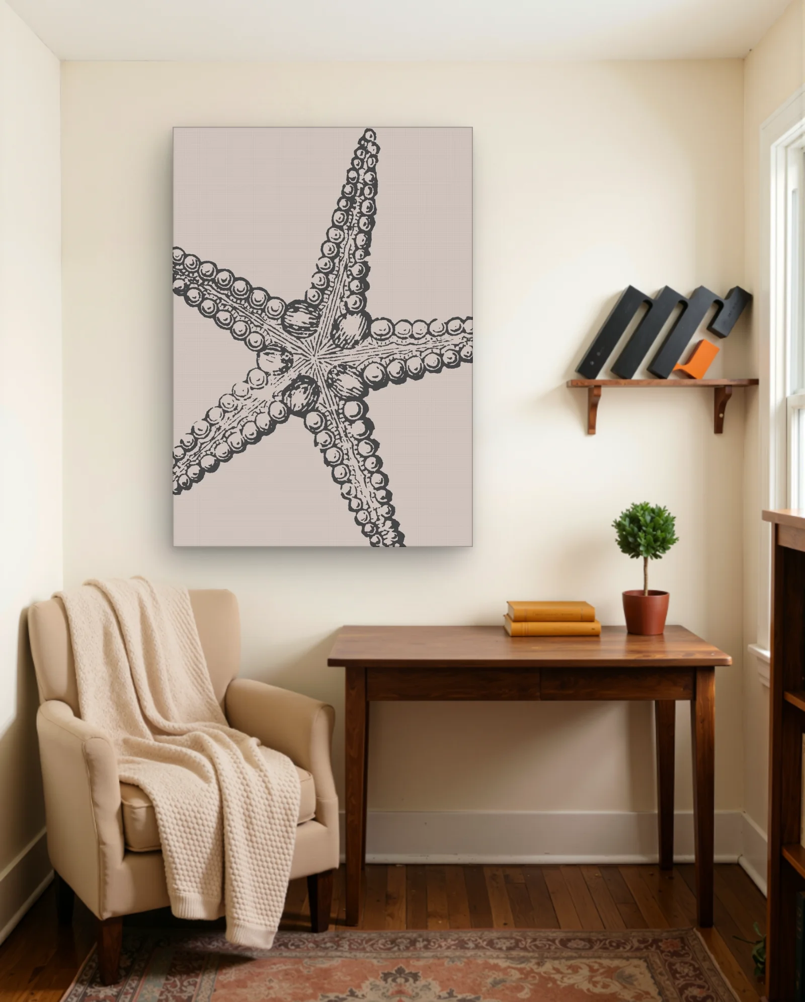 Starfish Wall Art — framed wall art poster by Memocult