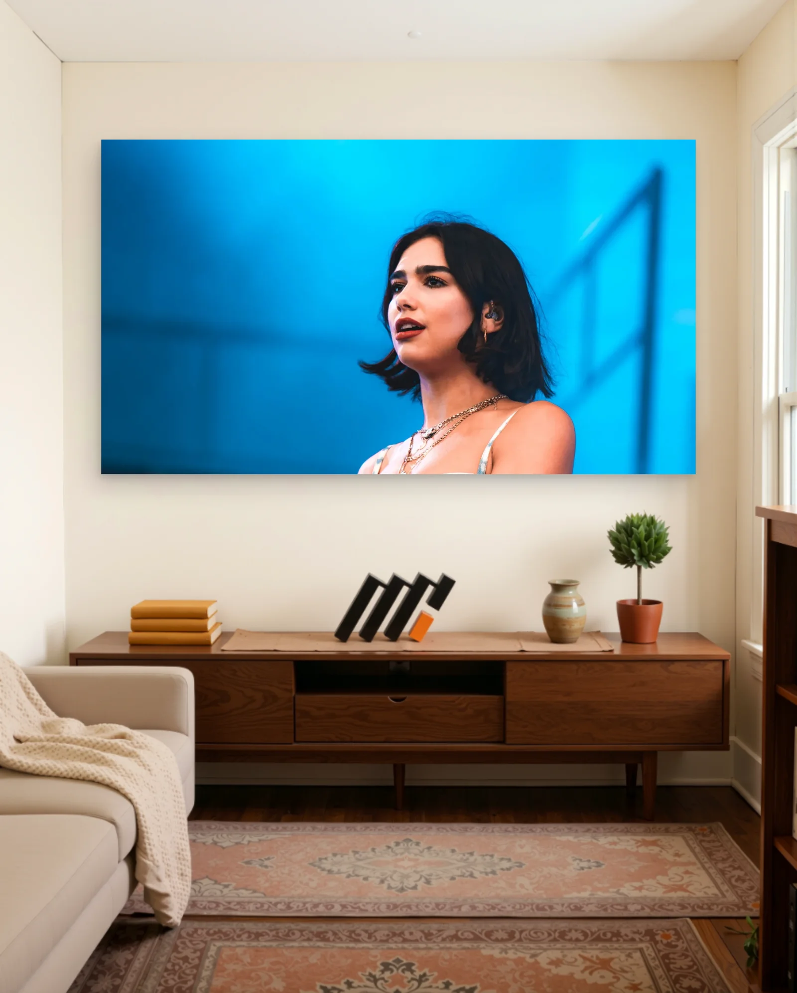 Dua Lipa Concert Poster — framed wall art poster by Memocult