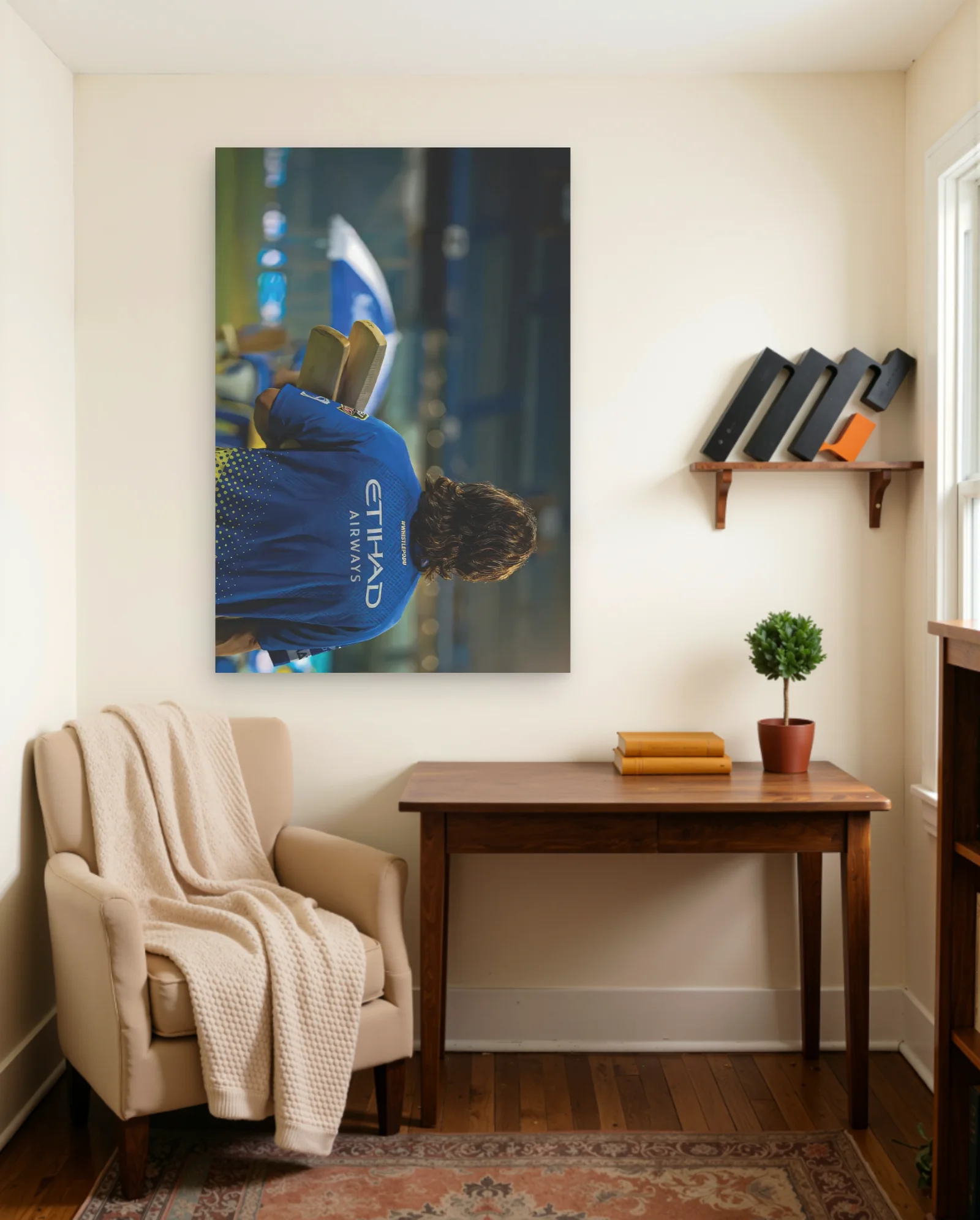 MS Dhoni Poster — framed wall art poster by Memocult